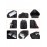 Men's Casual Solid Color Daily Trave School Students Large Capacity Push Buckle Design Backpack