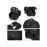 Men's Preppy Style Travel Large Capacity Waterproof Patched Design Multi Pockets Buckle Backpack