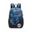 Graphic Pattern USB Charging Port Design Luminous Backpack