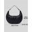 Women's Solid Color Puffer Down Quilted Crescent Moon Shoulder Bag