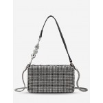 Women's Daily Party Shine Rhinestones Embellished Metal Chain Underarm Shoulder Bag