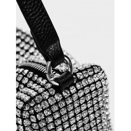 Women's Daily Party Shine Rhinestones Embellished Metal Chain Underarm Shoulder Bag