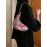 Embossed Half Moon Shoulder Bag
