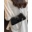 Women's Fashion Daily Metallic Solid Color Chain Strap Buckle Design Underarm Shoulder Baguette Bag