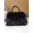 Women's Daily Fluffy Fuzzy Furry Textured Faux Fur Large Capacity Shoulder Tote Bag