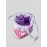 Women's Fashion Y2K Daily Colorblock Heart Motif Macaron Color Padded Quilted Puffer Design Shoulder Tote Bag