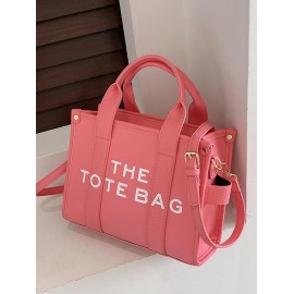 Large Capacity Letter Pattern Crossbody Bag
