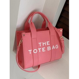 Large Capacity Letter Pattern Crossbody Bag
