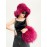 Women's Y2K Aesthetic Punk Style Colorblock Fluffy Faux Raccoon Fur Club Chain Hobo Tote Bag