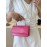 Women's Style Embossed Metal Chain Top Handle Flap Shoulder Bag