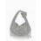 Slouchy Rhinestone Fringed Knot Evening Party Bag