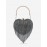 Heart Shape Rhinestones Fringed Clutches Evening Party Bag