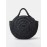 Women's Handmade Braided Coconut Tree Embroidered Raffia Straw Beach Round Tote Bag